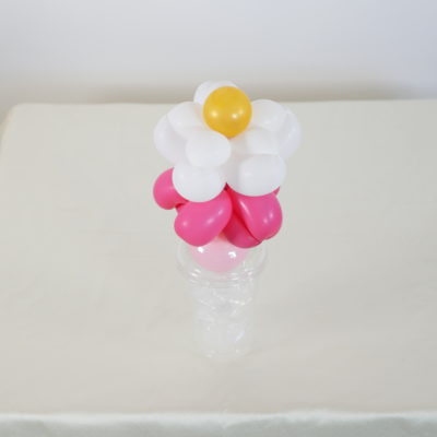 White and Pink Floral Candy Cup