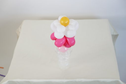 White and Pink Floral Candy Cup